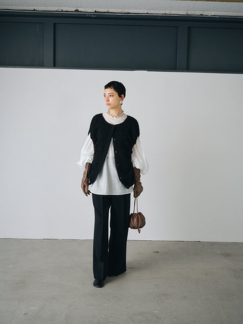 tweed ball vest